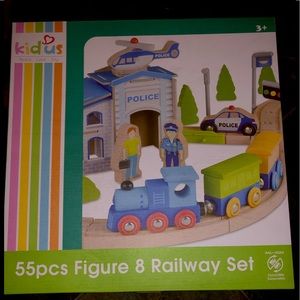 KidUs 55pcs Figure 8 Railway Set! Ages 3+